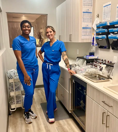 Licensed Prime IV nurses preparing treatments in Bluffton